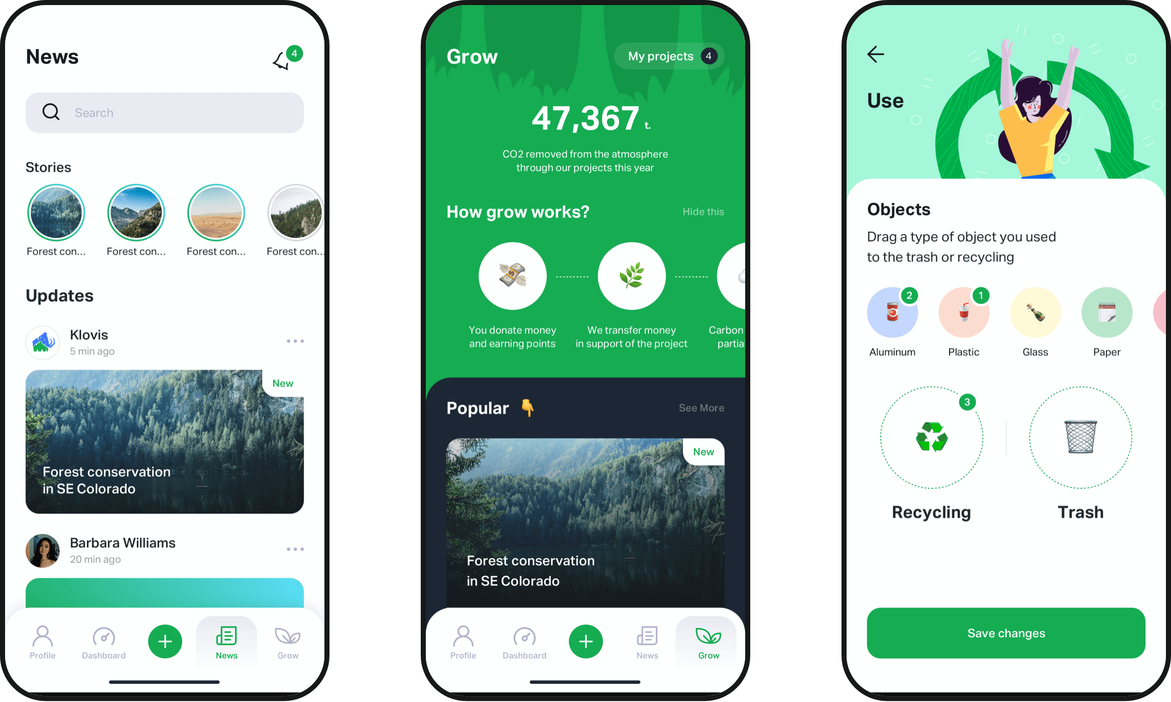 Klovis IOS App user interface image