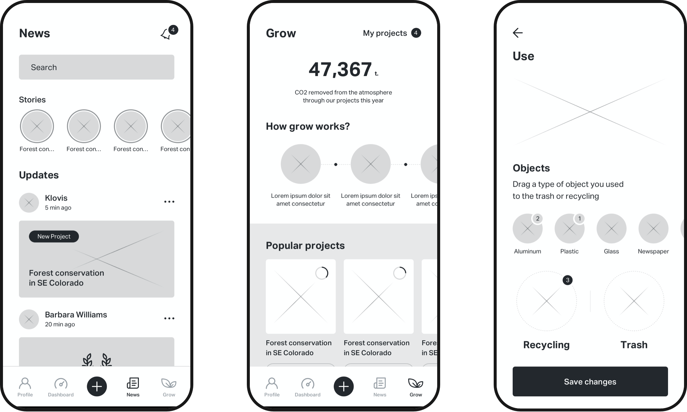 Klovis IOS App user experience image